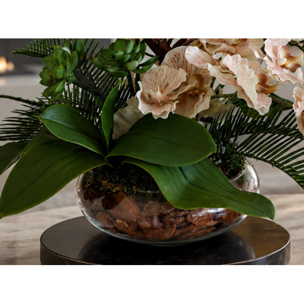Prabangi dirbtinių orchidėjų kompozicija „Orchidėjų Elegancija“ 