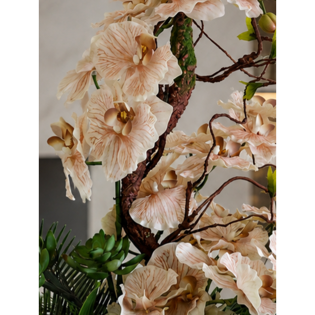 Prabangi dirbtinių orchidėjų kompozicija „Orchidėjų Elegancija“ 