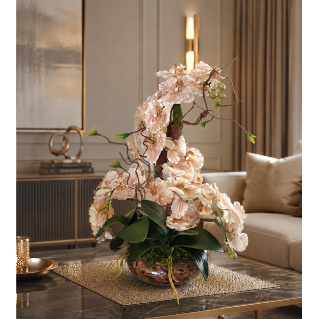 Prabangi dirbtinių orchidėjų kompozicija „Orchidėjų Elegancija“ 