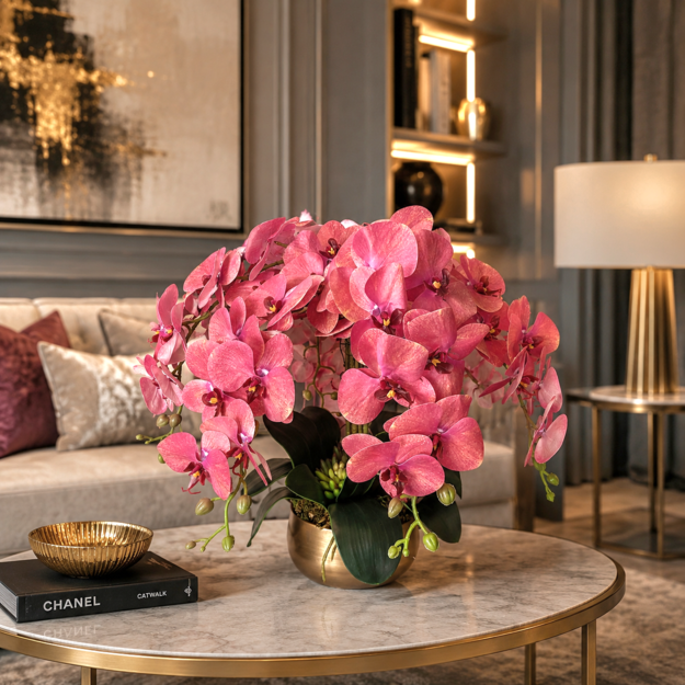 Dirbtinių orchidėjų kompozicija Rožinė Orchidėjų Simfonija